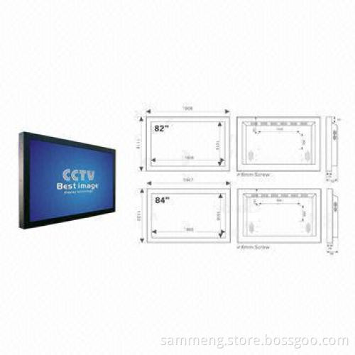 CCTV LCD Monitor with 1,920 x 1,080-pixel Resolution
